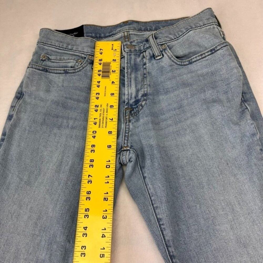 Abercrombie & Fitch Jeans Men's 28x30 Skinny Stretch Light Wash Mid-Rise - Picture 7 of 14